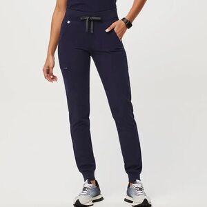 FIGS Women’s Zamora Navy Blue Technical Collection Scrub Joggers Pants Medium